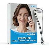 NKQ Metal Eye Roller for Dry Eyes,Eyelid Roller for Chalazion,Stye,MGD Relief,Improves Meibum Flow and Unclogs Oil Glands,Gentle Meibomian Gland Expression for Blocked Eyelid Glands