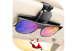 JOYROOM Sunglass Holder for Car Visor Clip [Real One-Handed Operation] [Soft Foam Protection] [Non-Slip] Magnetic Sunglasses Holder Car Visor Organizer & Accessories Interior Gift for Women Men, 2025 Upgrade