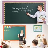 Wonninek 6 Rolls Classroom Bulletin Board Border Trim Scalloped Decor 197ft view 7