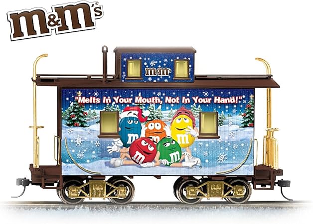 m&m holiday express train set