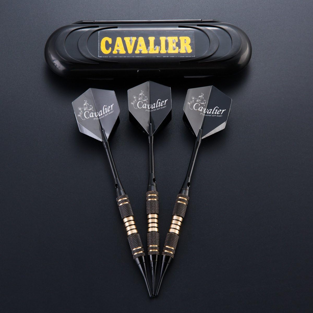 Darts Soft Darts 3 Pieces 18 g Darts Set Tournament Soft Tip Dart Darts Set, Black Coated Metal Barrels Darts (Soft Darts) with Flights