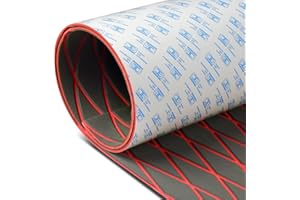 OCEANBROAD Self-Adhesive 96''x15''/22.5''/35''/45'' Diamond Pattern Boat Flooring EVA Foam Marine Boat Decking Sheet Non-Slip Mat for Jon Motor Boats Yacht Helm Pad RV Floor