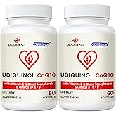 Ubiquinol CoQ10-600mg-Softgel, Active Coq10 Ubiquinol Supplement with Vitamin E & Omega 3, 6, 9, High Absorption-Coenzyme-Q10, Powerful Antioxidant for Energy Production, Tested, 120 Count