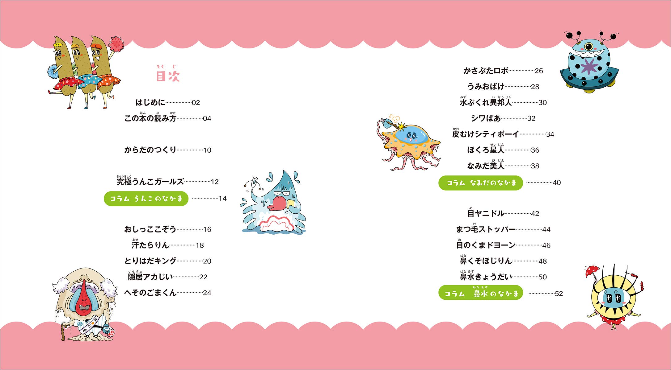 カラダから出る カタチのある もの キャラクター図鑑 うんこ 鼻くそ つば 目ヤニ あいつらは偉大な存在 Amazon Com Books