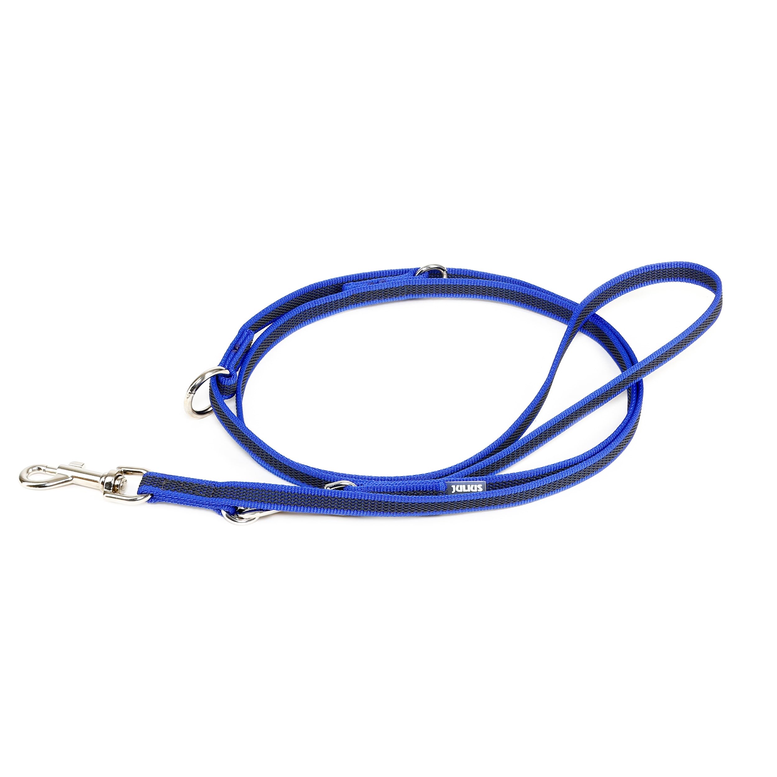 Color & Gray Adjustable Super-Grip Leash, 14 mm x 2,2 m, Blue-Gray