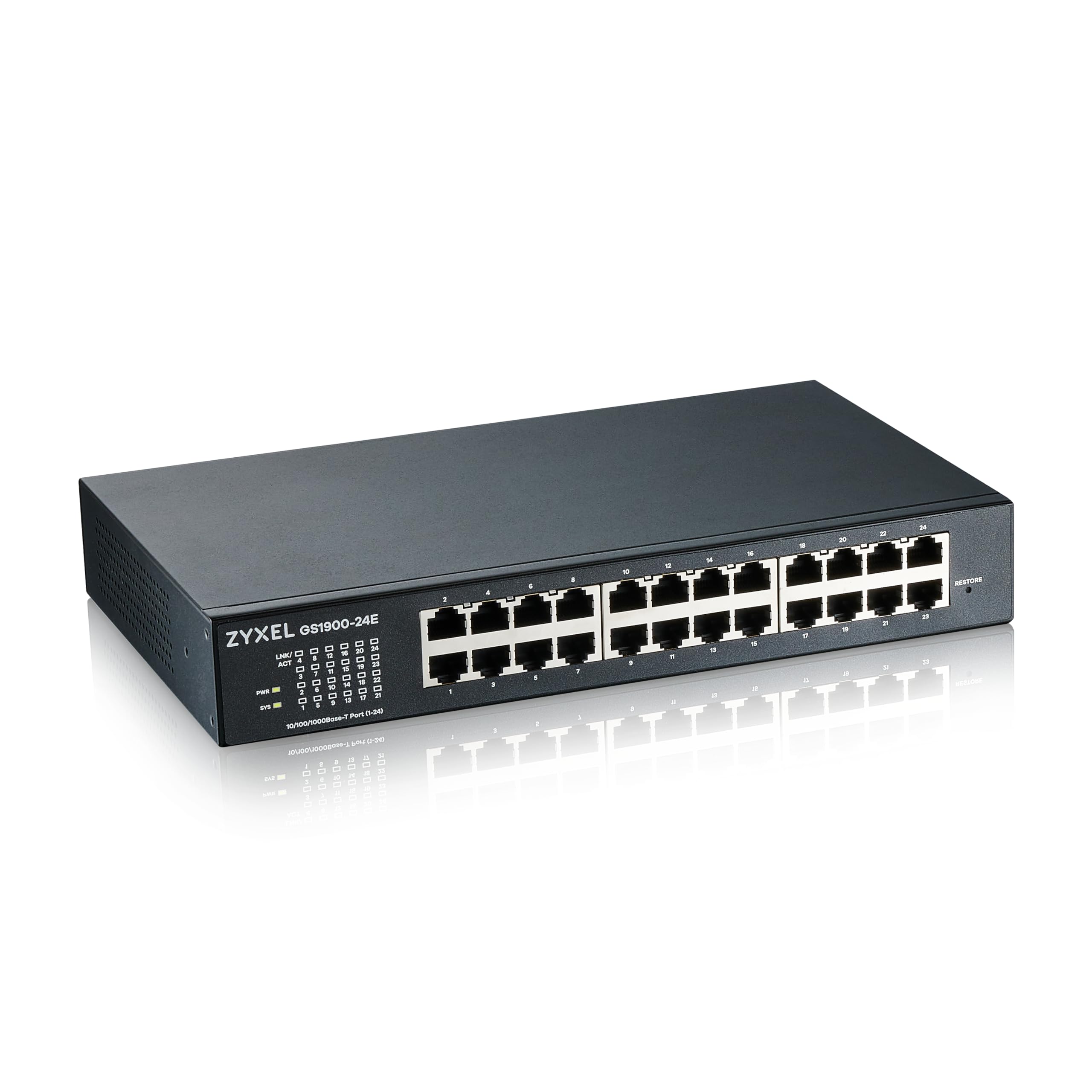 Zyxel 24-Port Gigabit Ethernet Switch | Smart-Managed | Small Form Factor [GS1900-24E]