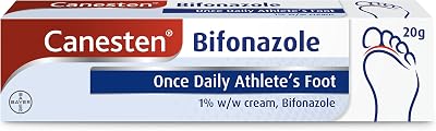 Canesten Bifonazole Once Daily Cream 1% 20 g for Athlete's Foot
