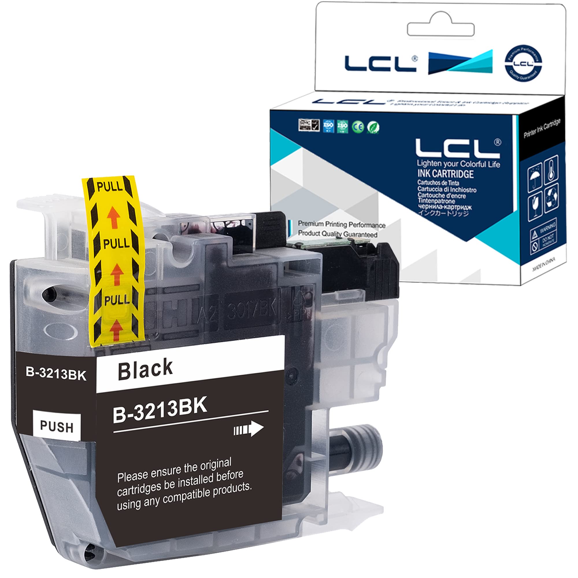 LCL Compatible Ink Cartridge LC-3213 LC3213 LC-3213BK (1 Black) Replacement for Brother DCP-J770 DCP-J772DW DCP-J774DW MFC-J890DW MFC-J895 MFC-J497DW DCP-J572DW MFC-J491DW