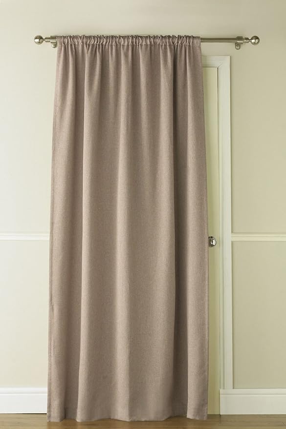 51 X 84 Latte Brown Luxury Self Lined Blackout Thermal Door