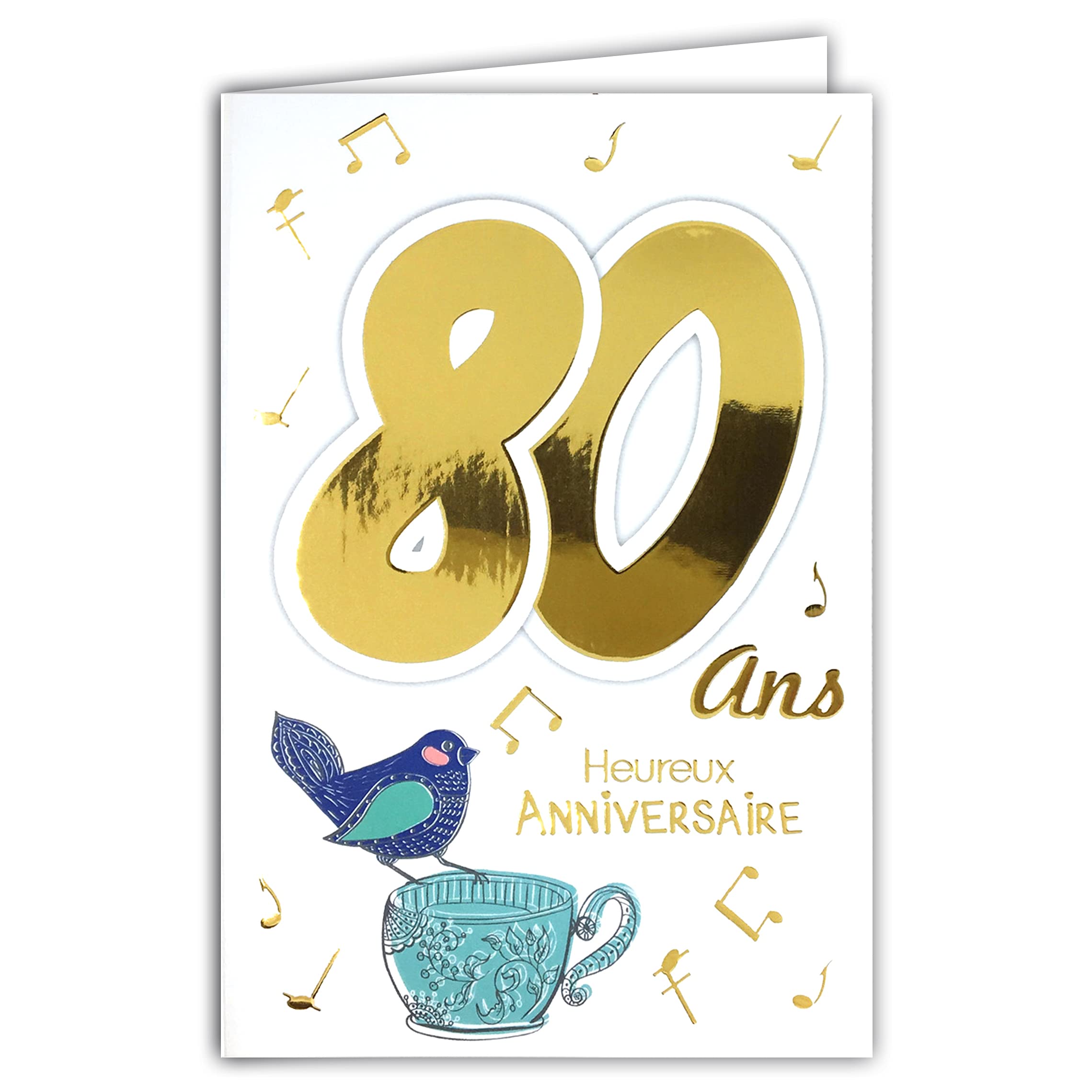 Afie 80th Birthday Card for Men and Women – Sonophone Music