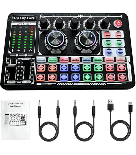 Amazon.com: KILOGOGRAPH Podcast Sound Board - Music Sound Mixer