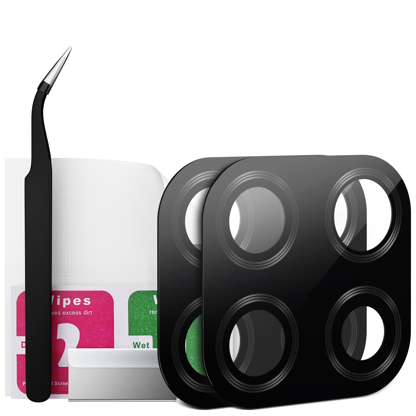 Eonpam 2 Pack Back Camera Glass Replacement for Huawei P40 Lite Original Rear Camera Lens with Repair Kit