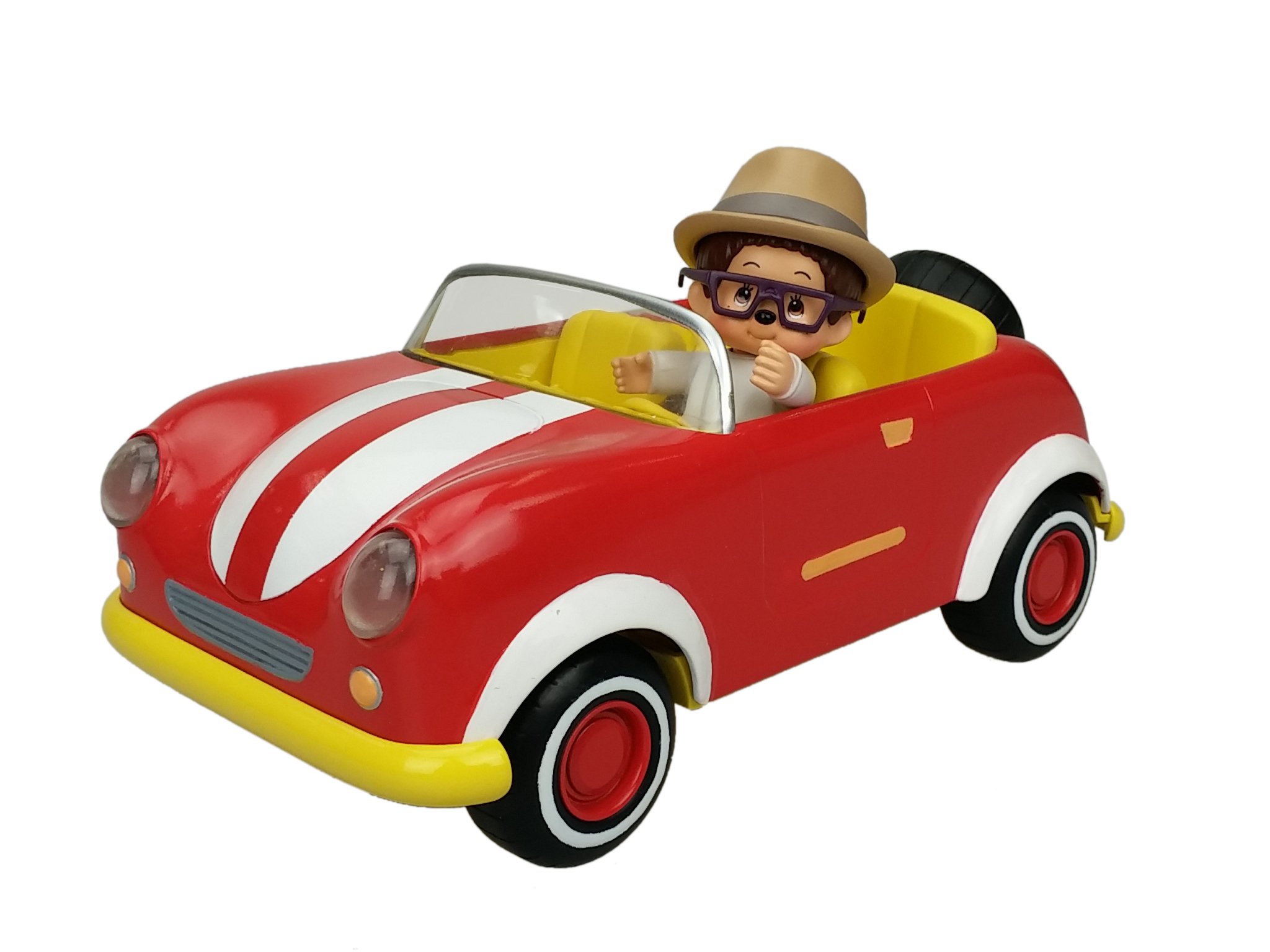 Monchhichi Monchhiroule Car with Wheels and Willow Figurine 20 cm