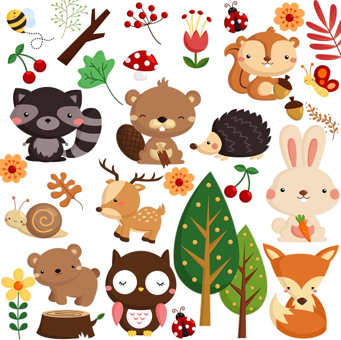 nursery animal stickers