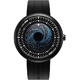 CIGA Design Mechanical Automatic Watch Blue Planet U Series Stainless Steel/Titanium/Ceramics Case Sapphire Crystal Fluororubber/Ceramics Strap Watches Gifts for Men and Women