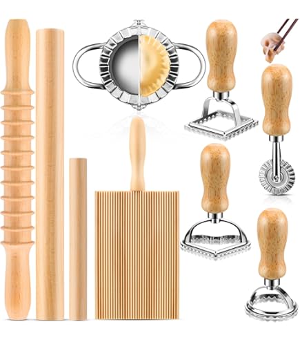 3-Piece Wooden Gnocchi Board Set - 8.47x3.35 Inch Pasta Maker Paddles For Cavatelli, Dumplings - View #12