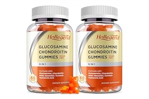 HOLLEGEND Glucosamine Chondroitin Gummies Sugar Free, Gummies Supplements for Adults Men & Women