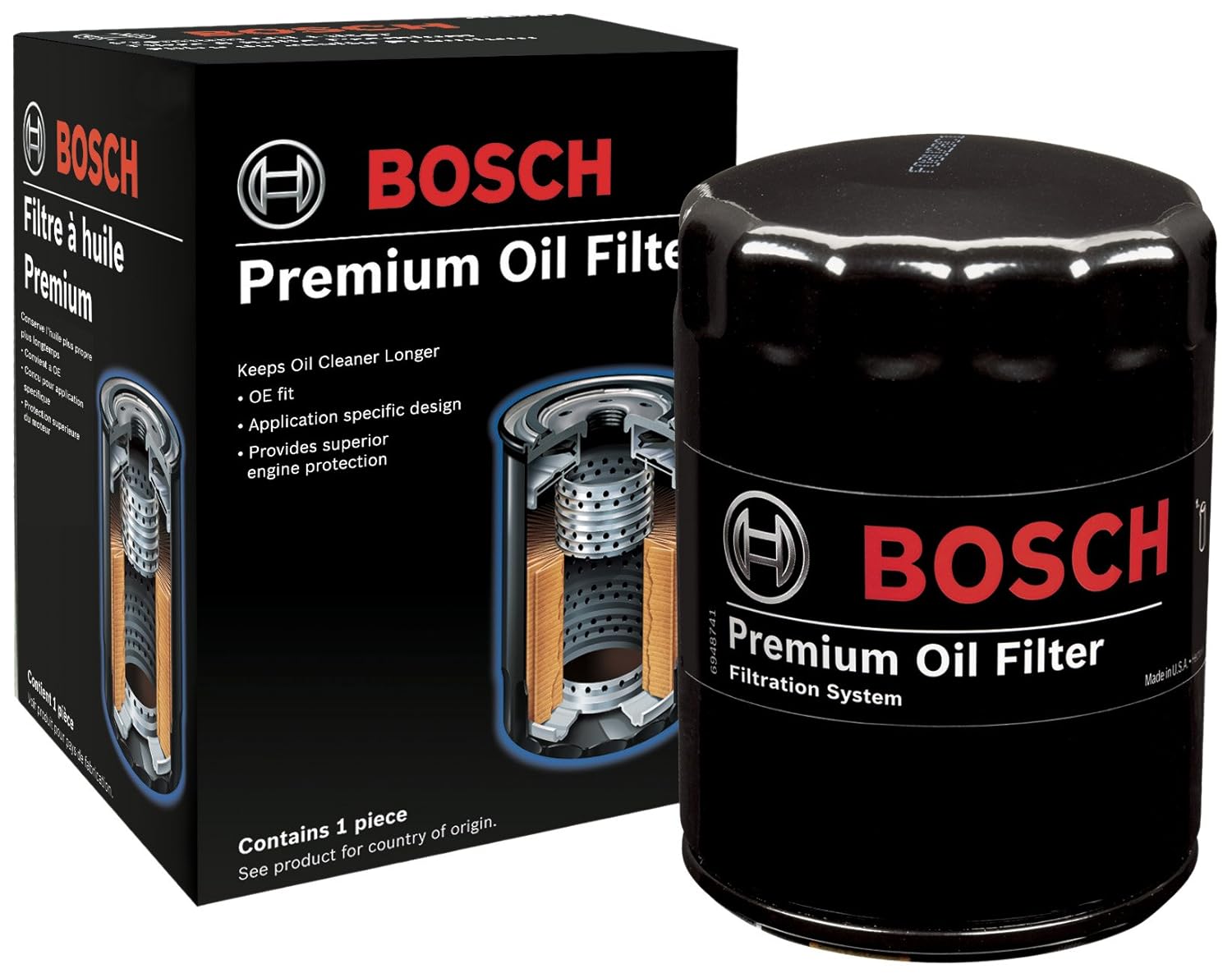 Bosch 72107 Premium Oil Filter Automotive