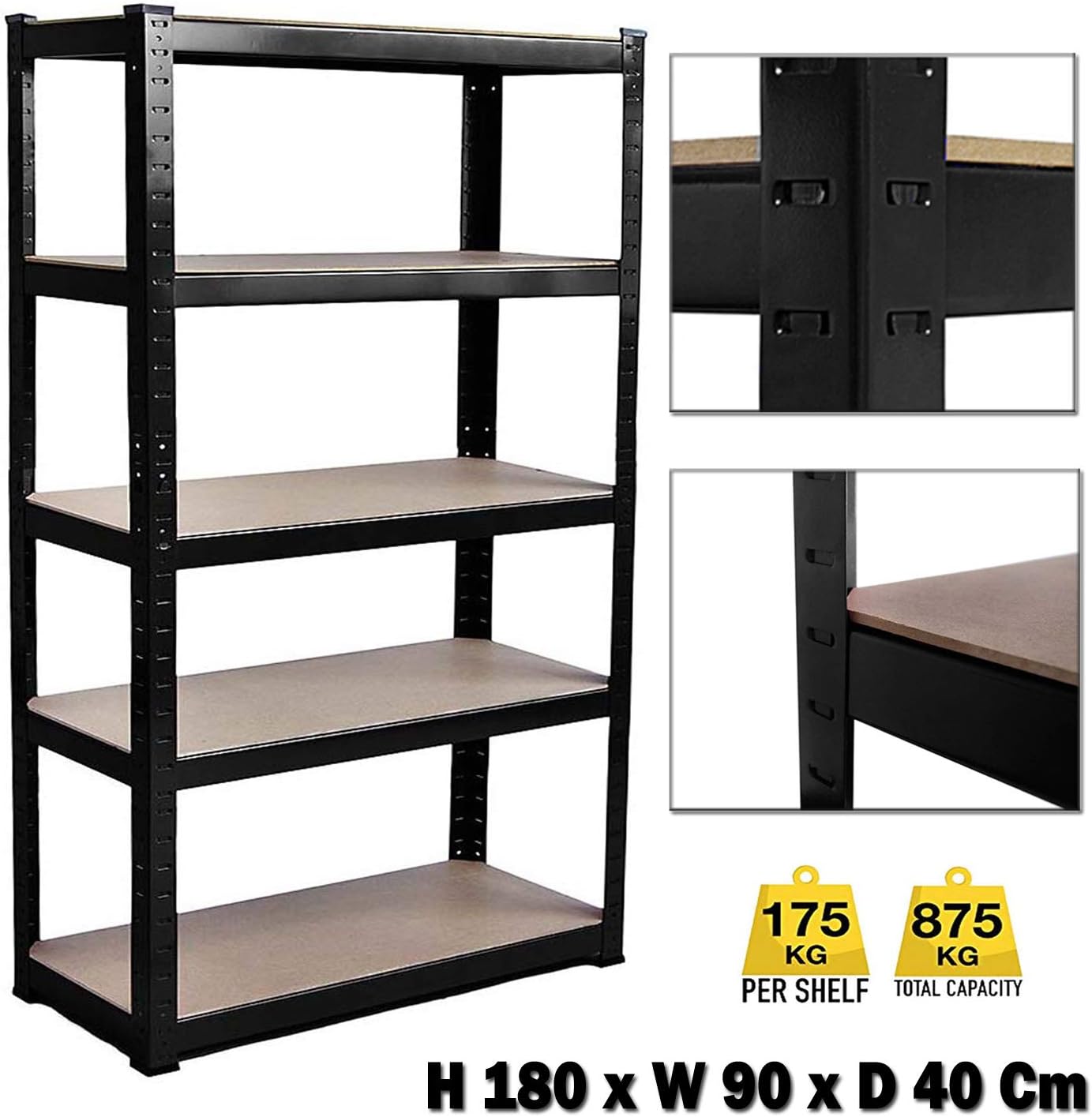Heavy Duty Industrial Storage Shelving Unit Shelves Metal Racking for