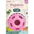 WOOF Party Pupsicle - Long-Lasting Interactive Dog Toys for Boredom - Low-Mess Design - Birthday Gifts for Dogs - XL Dog Toys - Party Pink