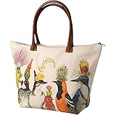 Womens Vicki Sawyer The Entourage Birds Canvas Tote Bag