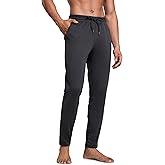 CRZ YOGA Cloud Jersey Lightweight Sweatpants for Men 30" - Workout Casual Yoga Lounge Open Bottom Pants with Zipper Pockets