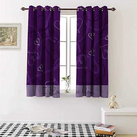 Amazon Com Shenglv Romantic Decor Curtains By Lavender Colored