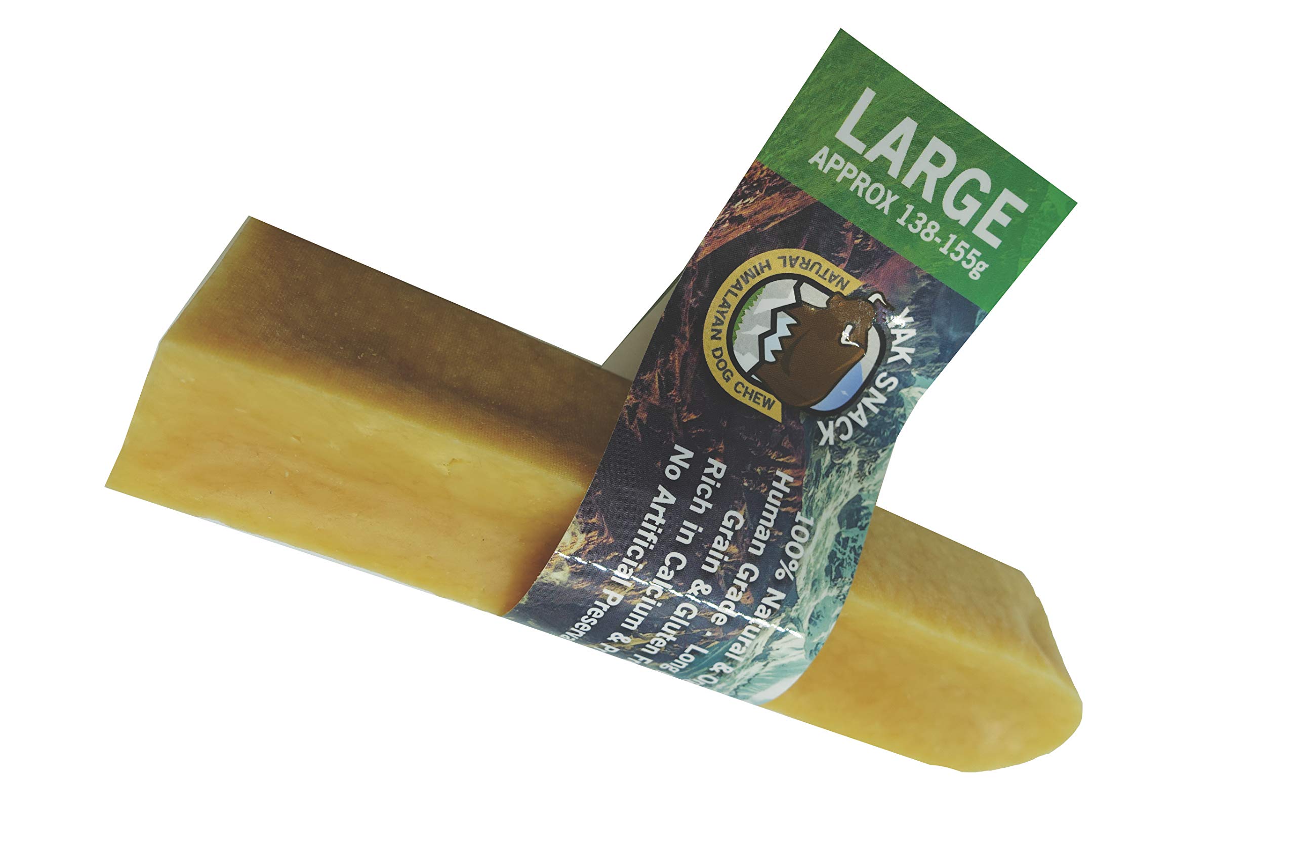 Large Yak Chews for Dogs Natural Dog Treats 2 Pack Long Lasting Chew For Dogs With No Artificial Preservatives Yak Milk Chews Low In Fat, High In Protein, Calcium Grain And Gluten Free