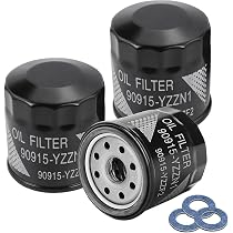 3 PCS Oil Filter 90915-YZZN1 with Drain Plug Washers Compatible