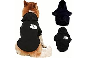 BETTYLAI Dog Hoodie - Stylish Outdoor Sports Sweatshirt, Soft and Warm Pet Clothes for Small, Medium and Large Dogs (Black, S