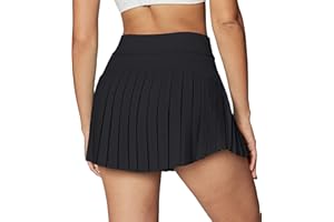Ewedoos Pleated Tennis Skirts for Women Athletic Skirt with Shorts Underneath Skorts for Woman with Pockets for Golf