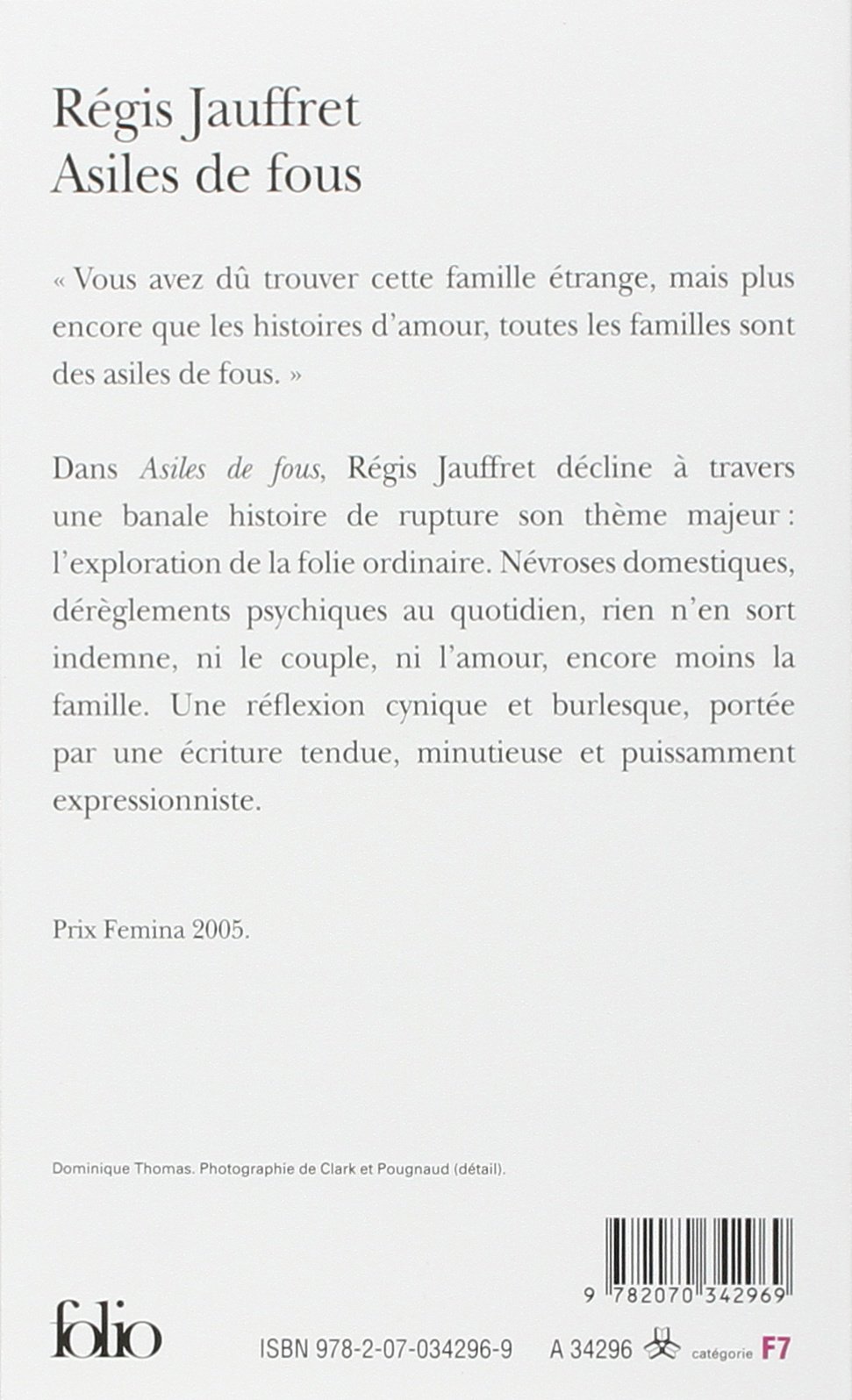 Asiles De Fous Folio French Edition Jauffret Regis 9782070342969 Amazon Com Books