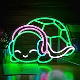 Turtle Neon Sign Led Green White Pink Neon Light Art Turtle Wall Light Up Sign Dimmable Neon Sign For Bedroom Bar Man Cave Club Party Wall Decor Gift