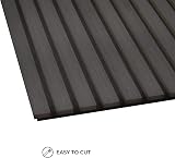 Fuse Acoustic Charcoal Oak Wooden Wall Panel 2400x600 mm MDF Slats 35x12mm view 9