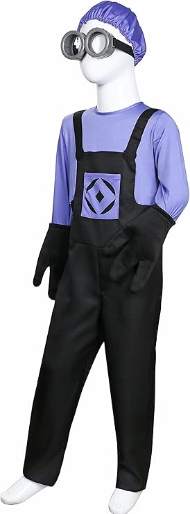 Amazon Co Jp Prim Vera 子供用 イーブルミニオン コスプレ衣装 フルセット 帽子 ロンパース グローブ ゴーグル ハロウィン クリスマス M 1 130cm ホビー 通販