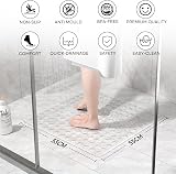 XIYUNTE Shower Mat Non Slip Anti Mould 53x53cm Clear view 2
