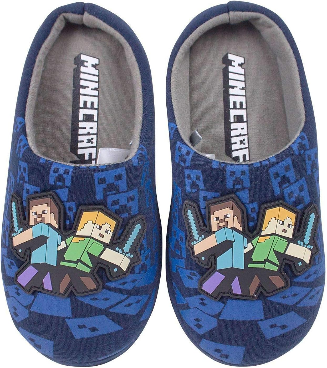 Minecraft Surrounded Boy's Slippers Amazon.fr Chaussures et Sacs