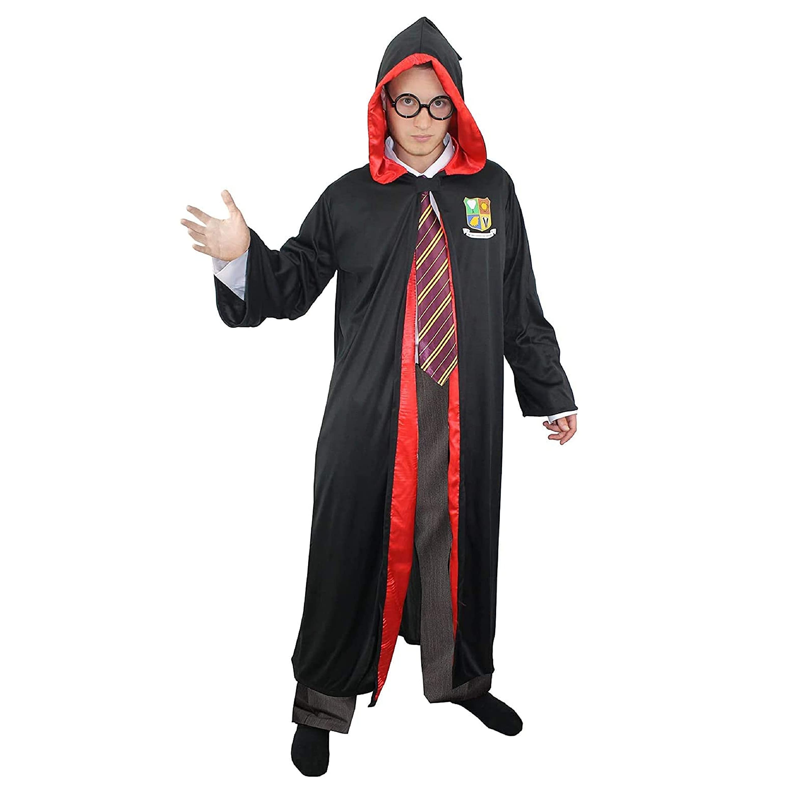 Adult Wizard School Robe Fancy Dress Costume - Perfect Halloween Costume or Book Week Fancy Dress - XX-Large