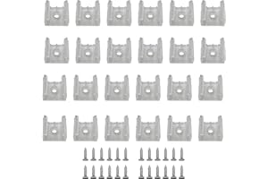 GYGhaoho 120 Pcs LED Light String Fixing Clips, Neon Mounting Clips with Screws Suitable for 12mm-14mm (0.47 inch-0.55 inch) Wide Strip Light