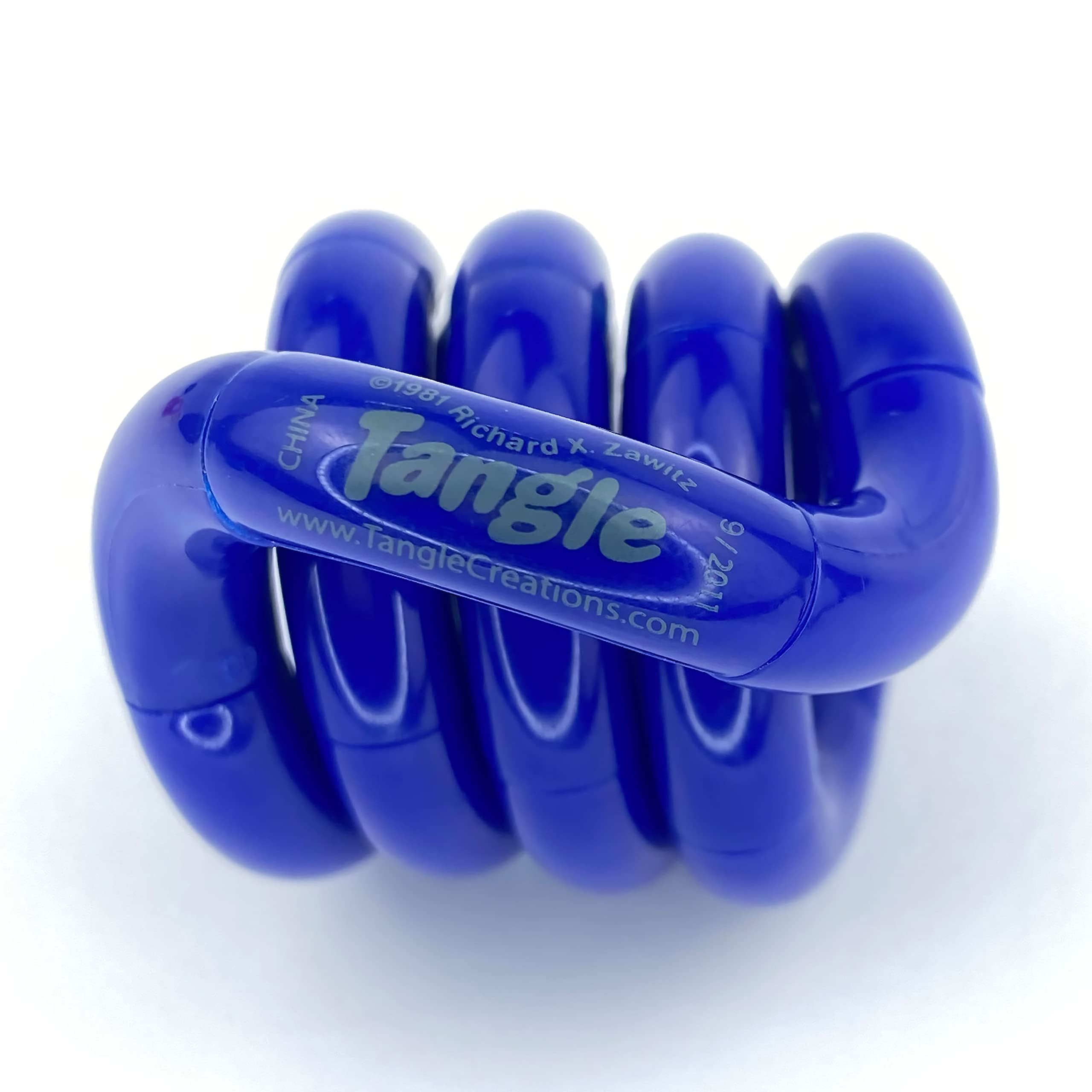 Tangle Jr. Solid Blue - Genuine Fidget - Fidget Toy for Kids and Adults โ image 1