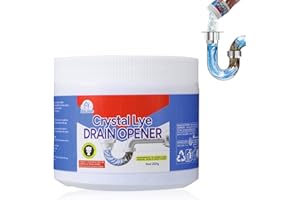 GENERIC BELL BIRDCrystal Lye Drain Opener, Drain Opener,Pipeline Dredging Agent, Crystal Lye Drains Cleaner, Drains Clog Remover Agent, Unclogs Bathroom and Kitchen Sinks,Shower Pipes (260g/1Pcs)