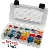 Captain O-Ring Players Kit Large Color Coded Master Paintball Oring Kit - 18 Sizes 360 Orings (Most Common o-Ring Sizes for Paintball Markers and Equipment)