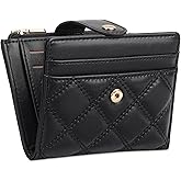 FALAN MULE Small Wallets Woman Leather Bifold RFID Blocking Card Holder With Zipper Coin Pocket