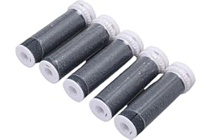 Pongnas Foot File Roller Heads, 5PCS Hard Skin Remover Replacement for Micro Pedi Nano with Reusable Quartz Stone, Safely Eli