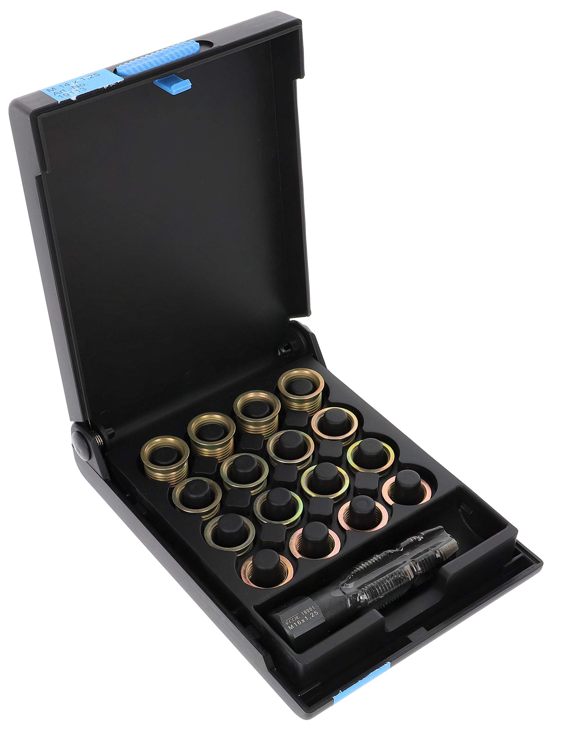 Völkel, 19113, Thread Repair Kits for spark plug threads M14x1,25, HexTap SP, 9,5 / 11,2 / 12,7 / 17,5mm