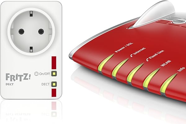 AVM FRITZDECT 200 International   Toma de corriente inteligente Smart Home DECT ULE programable y controlable a travs de Internet Interfaz en Espaol