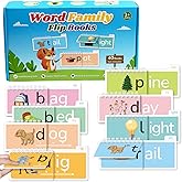 40 Read and Rhyme Flip Books,Montessori Educational Toys Phonics Games Books Gift for Kids Ages 4-8 Years Old, Kindergarten S