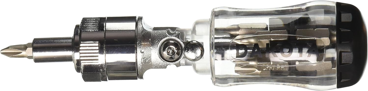 Dakota 91065 Multi-Bit Ratcheting Screwdriver with Swivel Head: Home Improvement
