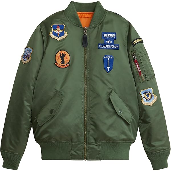 Amazon.com: Alpha Industries Boys' Squadron MA-1 Flight Jacket