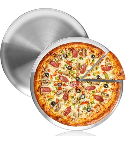 New Star Foodservice 53651 Teglia Per Pizza In Alluminio 30,5 Cm: Bordo Largo, Grado Commerciale, Facile Da Pulire - 2